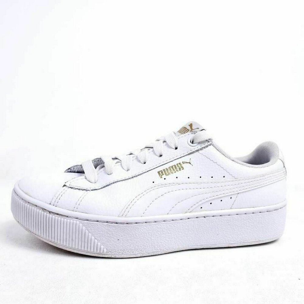 Puma Womens 6 Vikky Platform Sneakers Shoes White